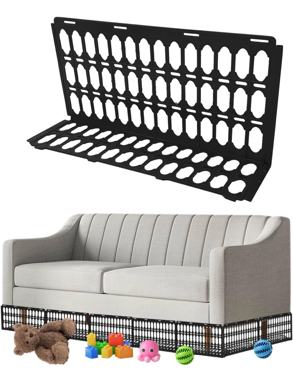 HONKID Under Couch Blocker 10 Pack, Under Bed Blocker Toys New In Open Box